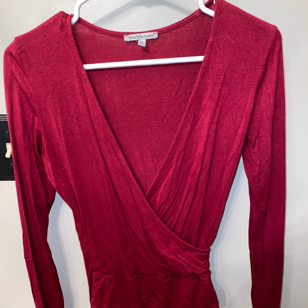 Cross over bodysuit